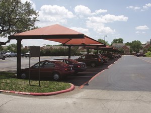 Shade Structures Over Parking Spaces