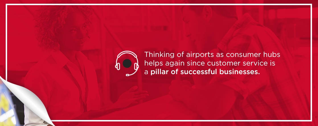Improve customer service in airport