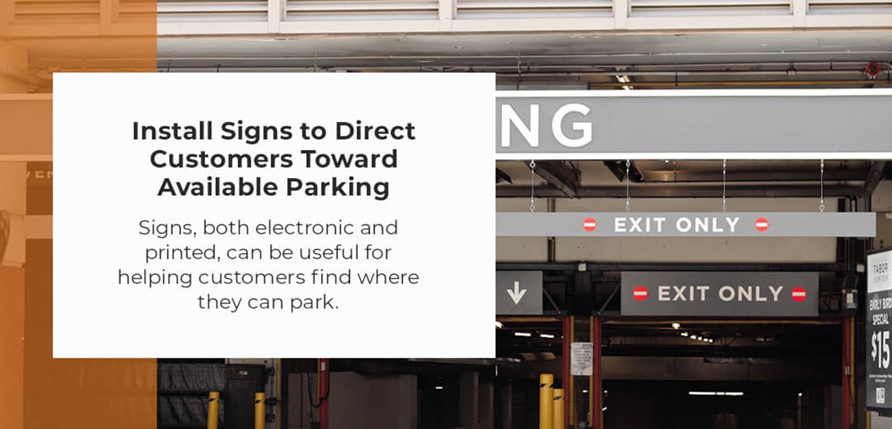 install signs for parking