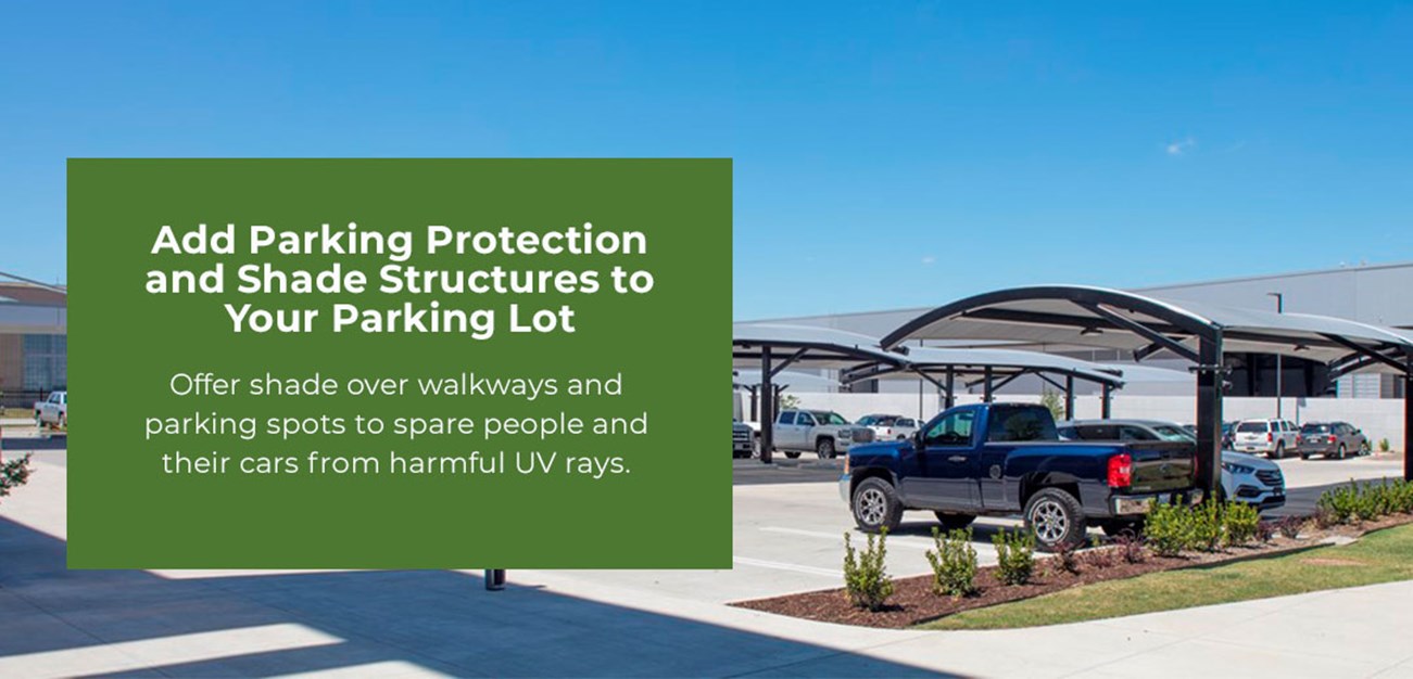 parking protection and shade structures