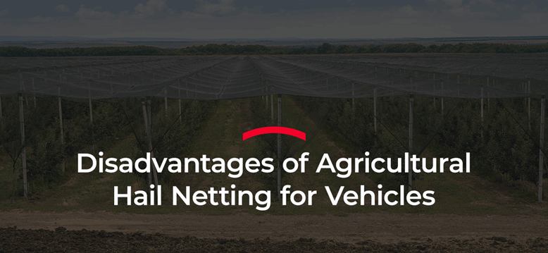 Disadvantages of Agricultural Hail Netting for Vehicles