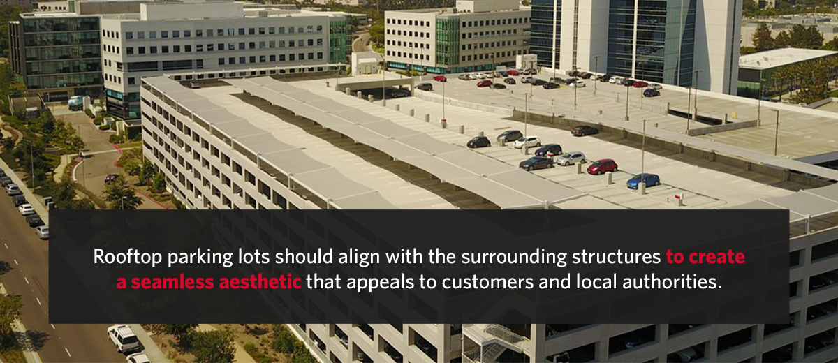 Rooftop Parking Lot Aesthetics