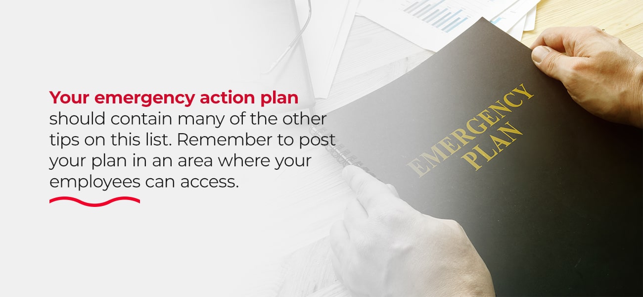 create an emergency action plan
