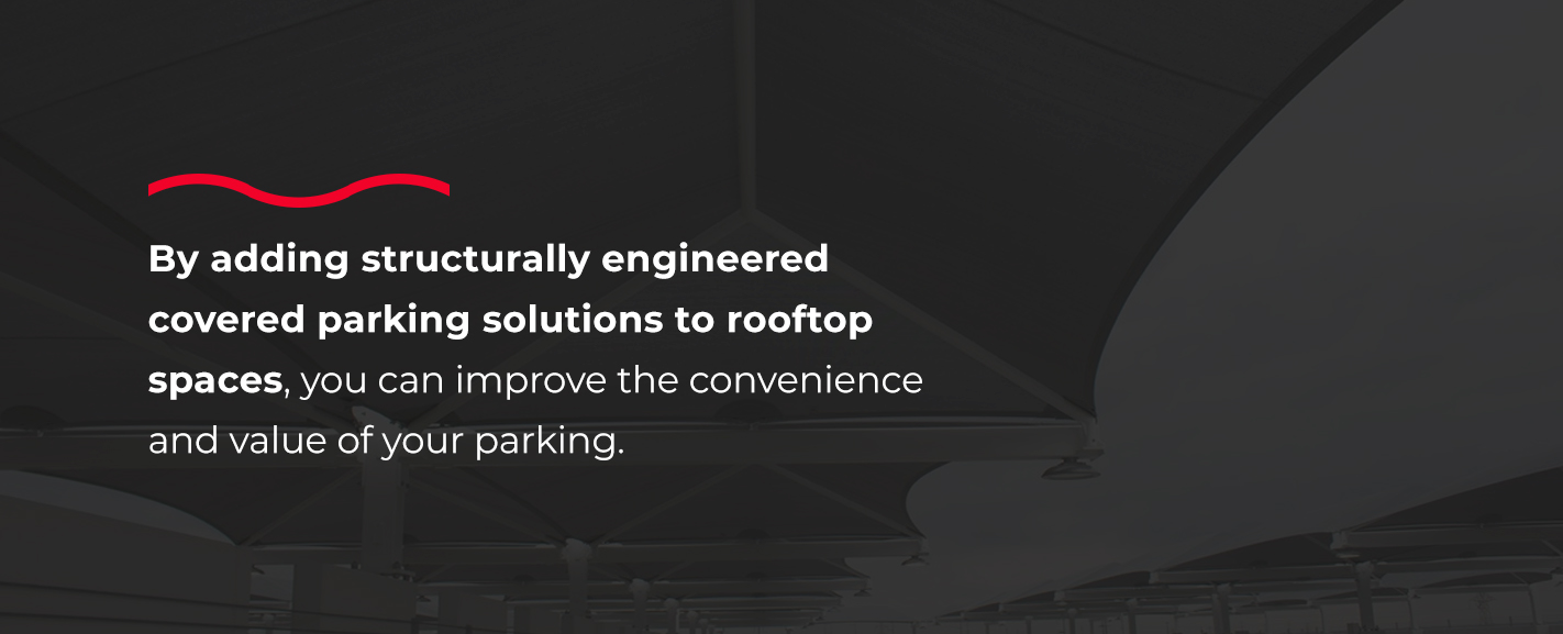 maximize rooftop parking use