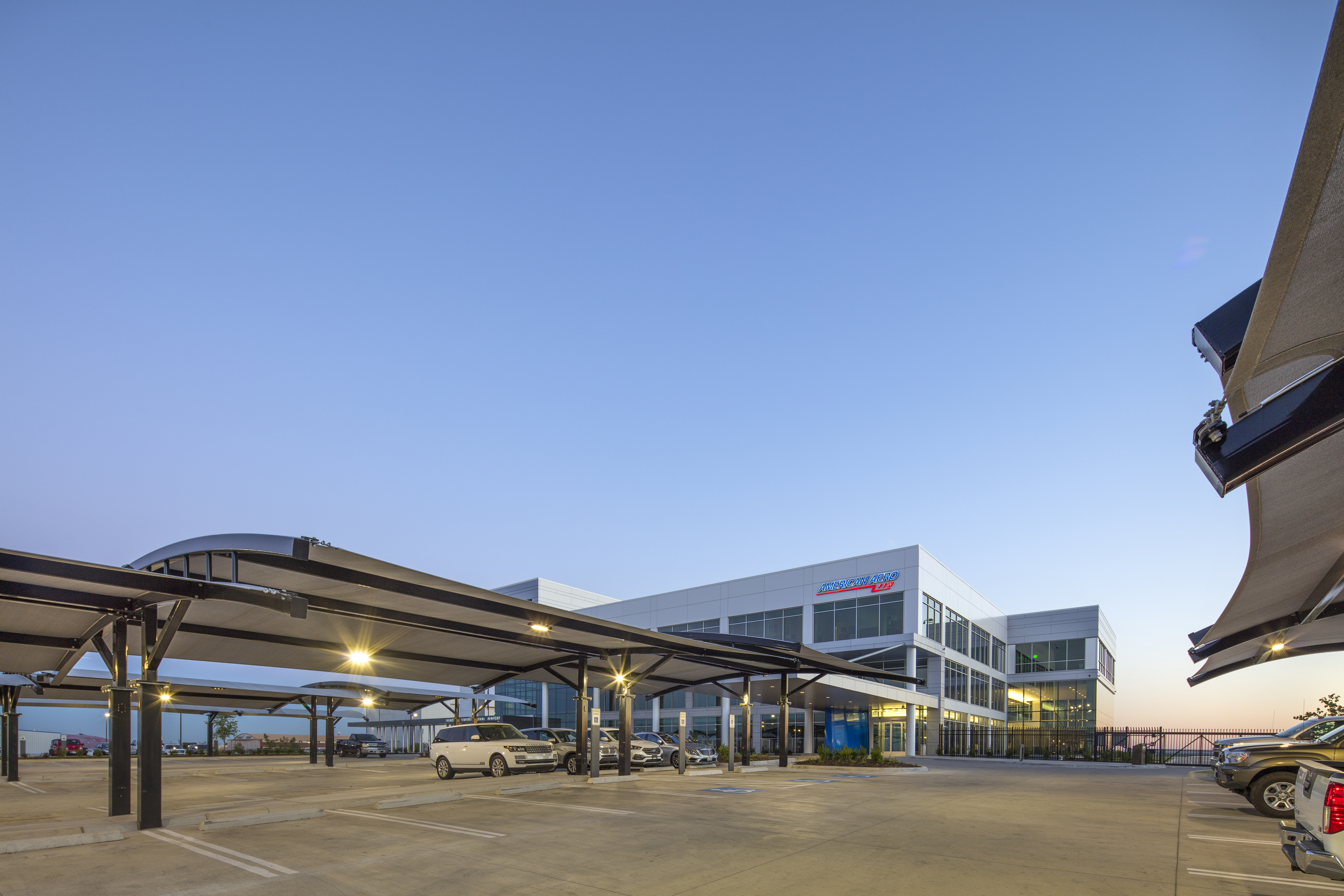 airport parking shade cover
