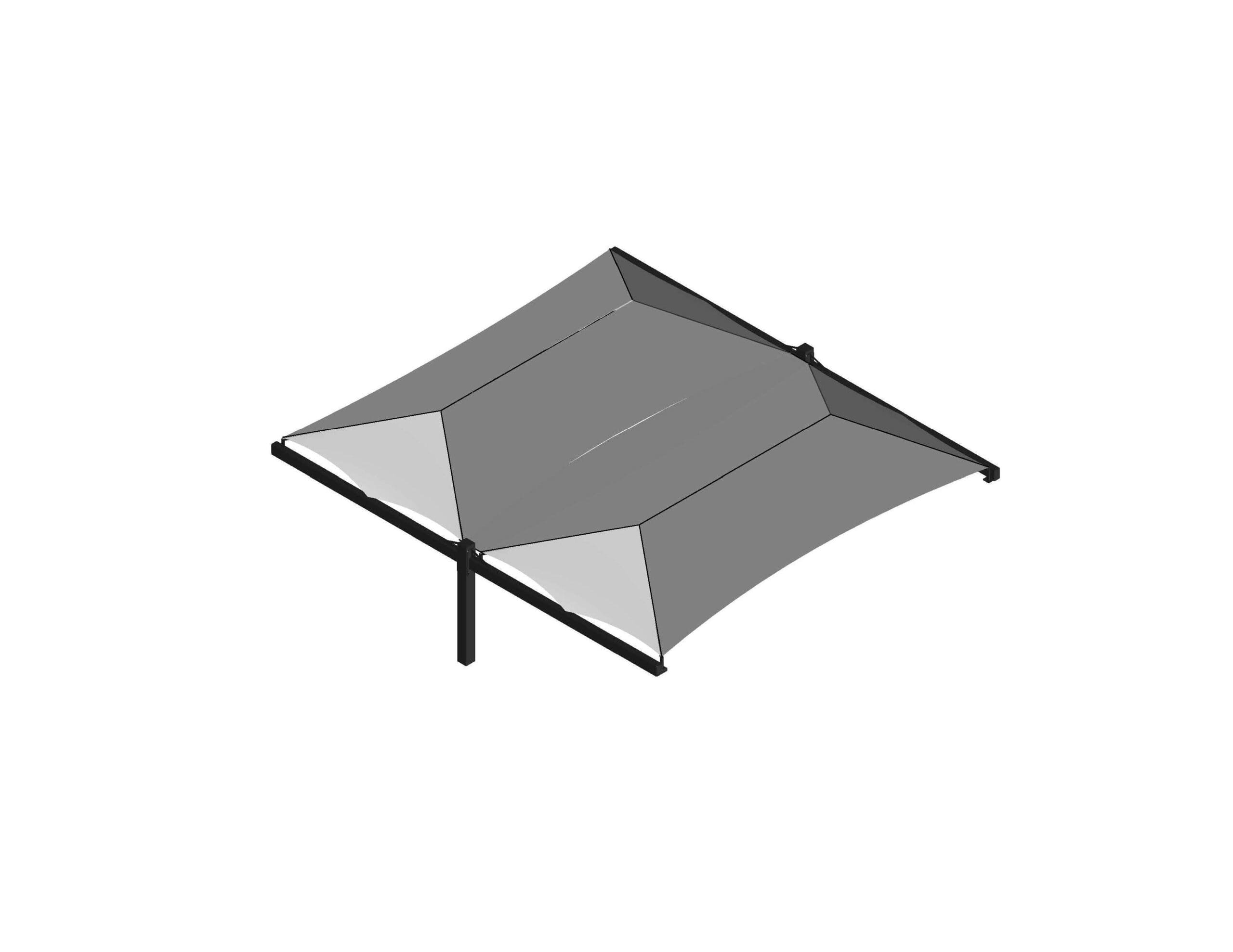 Cantilever vehicle shade structure rendering thumbnail