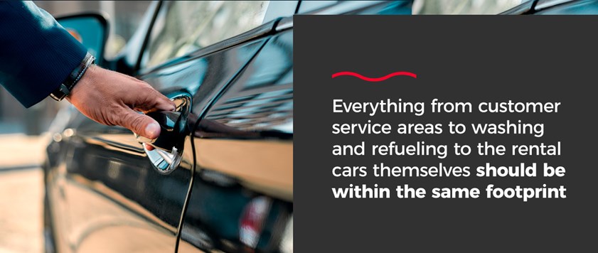 Customer service areas