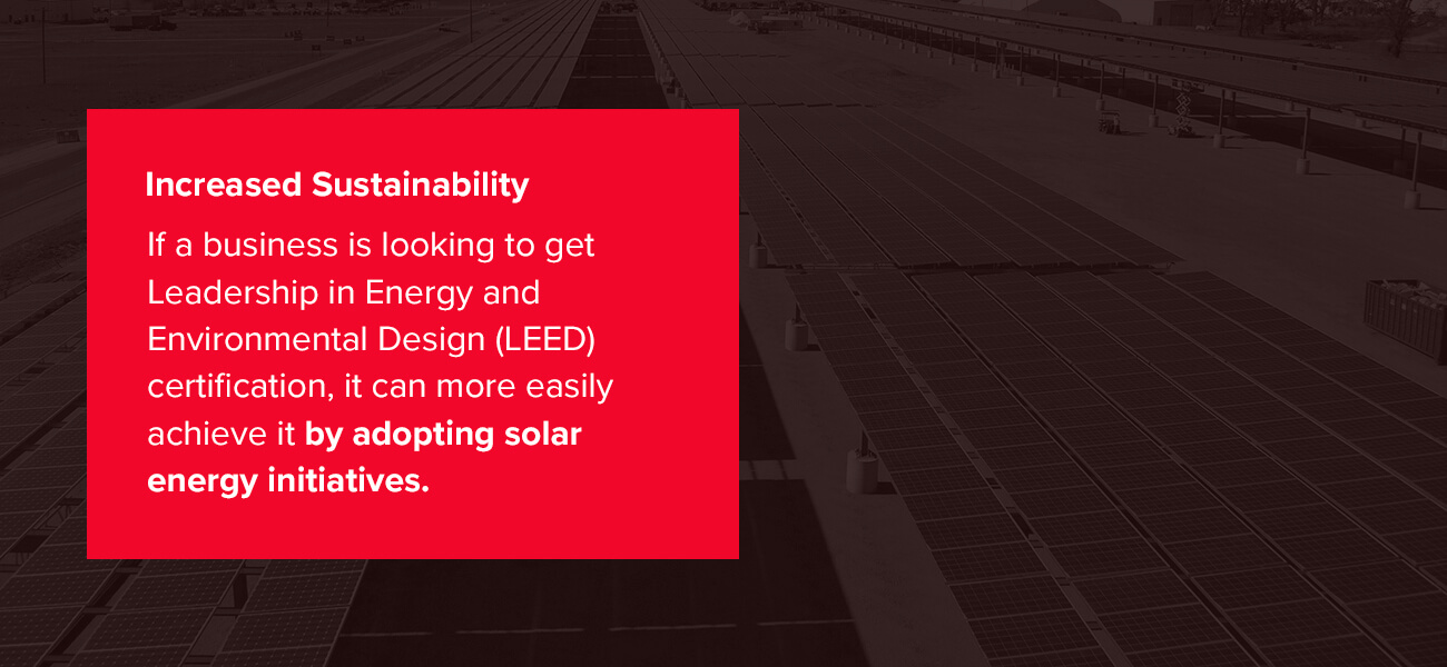 increased sustainability