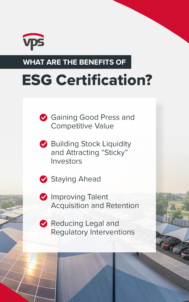 Benefits of ESG Certification