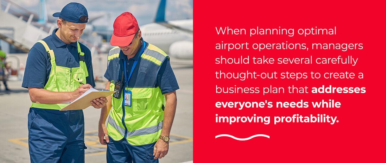 Developing an airport operational plan