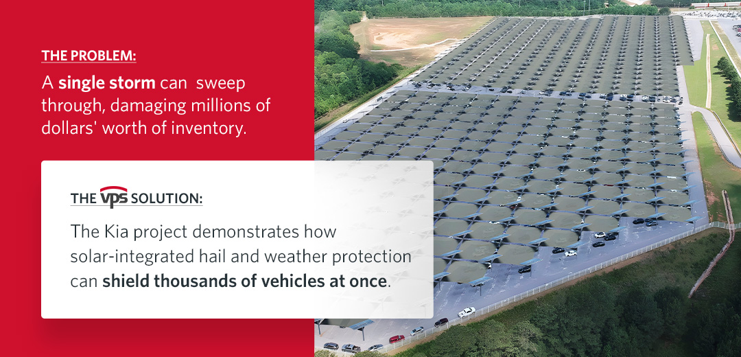 A single storm can sweep through, damaging millions of dollars' worth of inventory